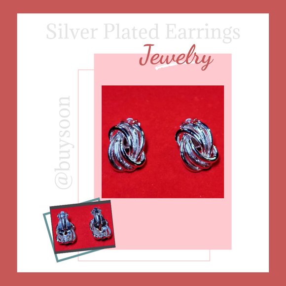 Love Knot Clip-On Earrings - Picture 1 of 4